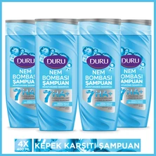 Duru Nem Bombası Kepekli Saçlar Için Kepeğe Karşı Etkili Şampuan 4x400 Ml